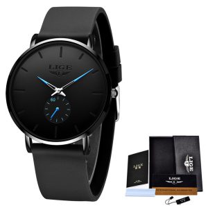 LIGE2022 cross-border exclusive men's simple waterproof quartz watch unisex style
