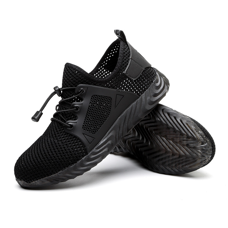 Summer labor insurance shoes men's anti-smashing anti-piercing breathable comfortable light soft bottom safety work protection casual shoes