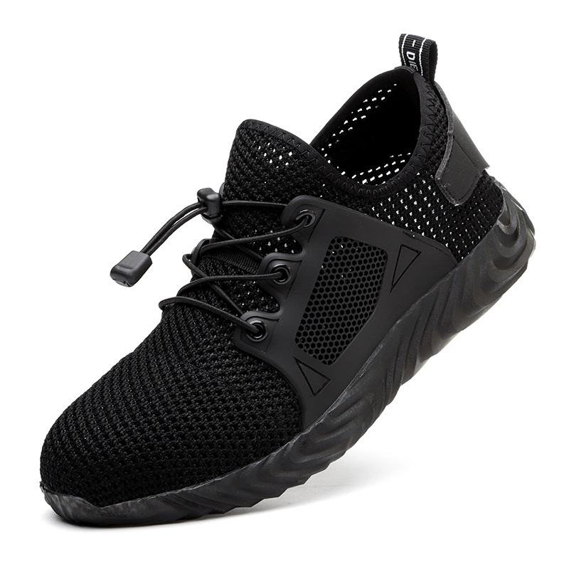 Summer labor insurance shoes men's anti-smashing anti-piercing breathable comfortable light soft bottom safety work protection casual shoes - Image 2