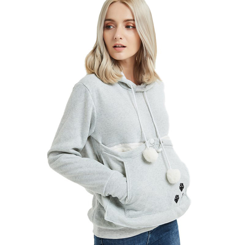 Cross-border popular hooded sweatshirts for women, loose European and American style, plus velvet pullover sweatshirts for women, autumn and winter large size jackets for women, autumn and winter - Image 2