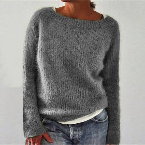 2026 European and American style hot-selling women's sweater, Amazon AliExpress solid color basic knitwear, in stock.