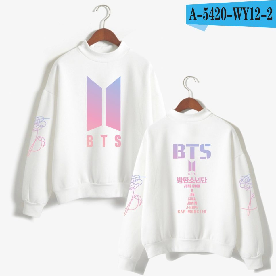 Team love yourself turtleneck round neck autumn and winter sweater street men's clothing - Image 10