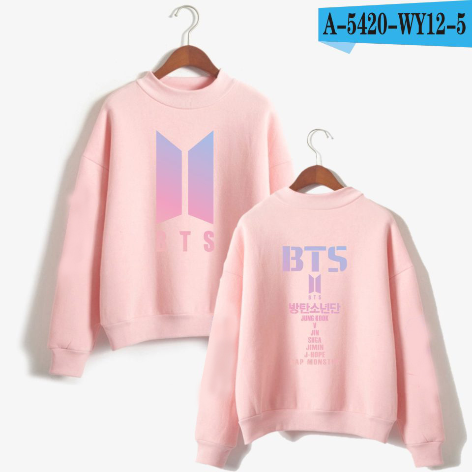 Team love yourself turtleneck round neck autumn and winter sweater street men's clothing - Image 16