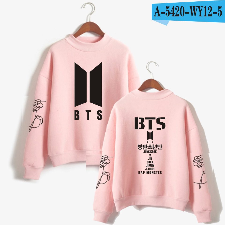 Team love yourself turtleneck round neck autumn and winter sweater street men's clothing - Image 3