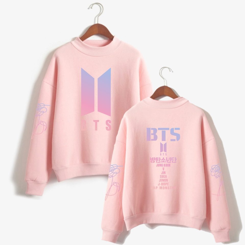 Team love yourself turtleneck round neck autumn and winter sweater street men's clothing - Image 11
