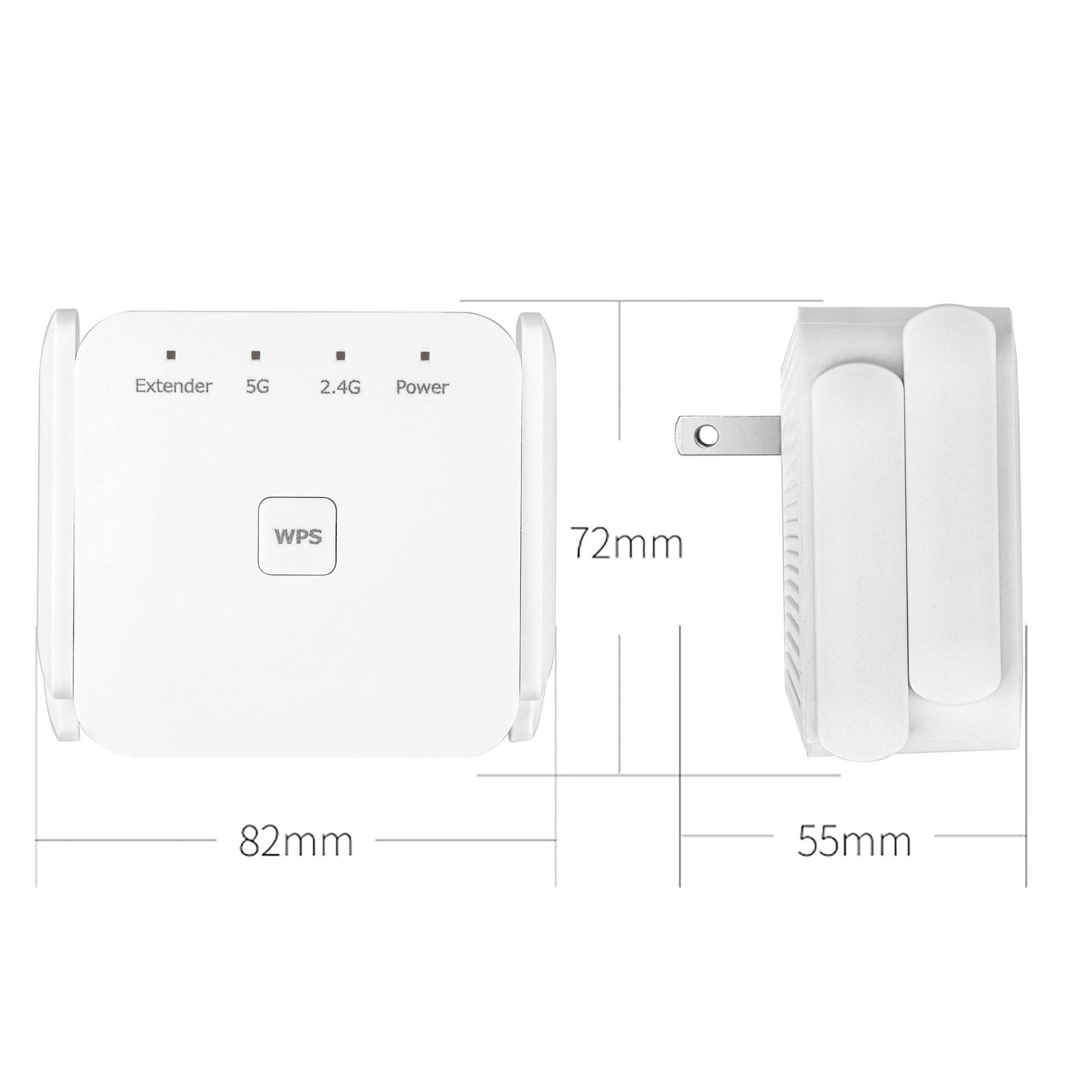 Gigabit wifi repeater AC dual-band smart high-power amplifier wireless network signal extender booster - Image 10