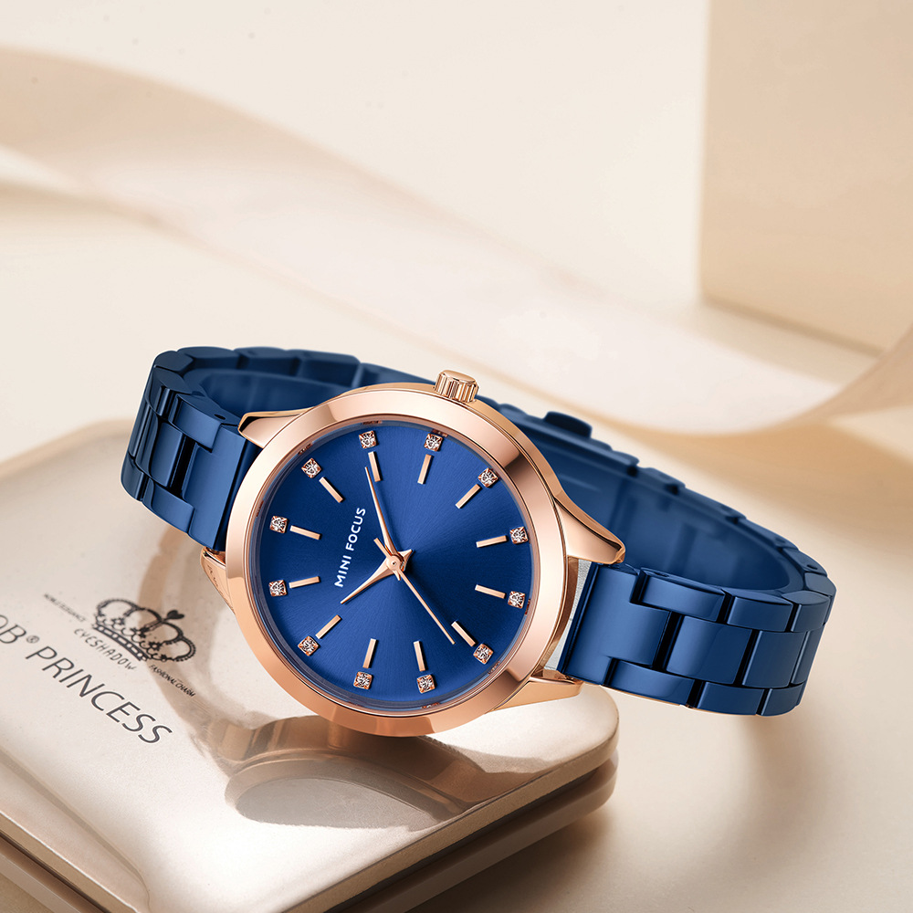 MINI FOCUS brand women's watch light luxury diamond women's watch simple steel belt waterproof women's watch MF0367L - Image 10