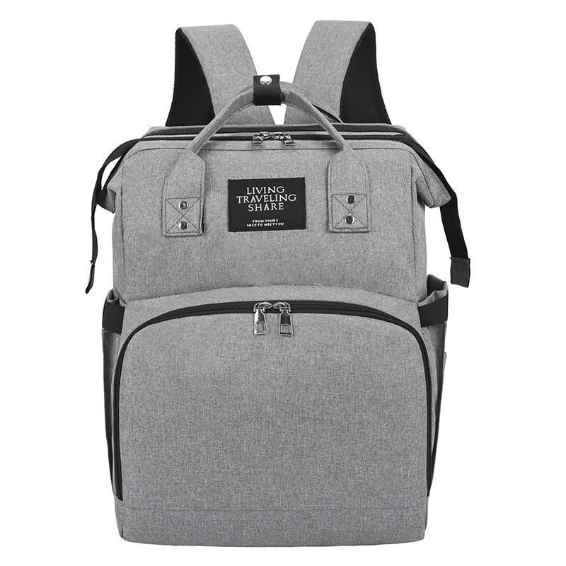 2020 New Portable Folding Crib Mummy Bag Outing Lightweight Large Capacity Leisure Double Shoulder Mother and Baby Backpack - Image 4