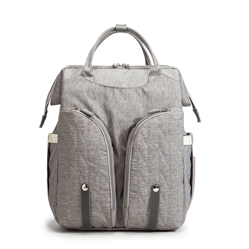 Folding baby crib bag Multifunctional fashionable mother and baby bag Large-capacity double shoulder mother backpack Diaper bag - Image 9