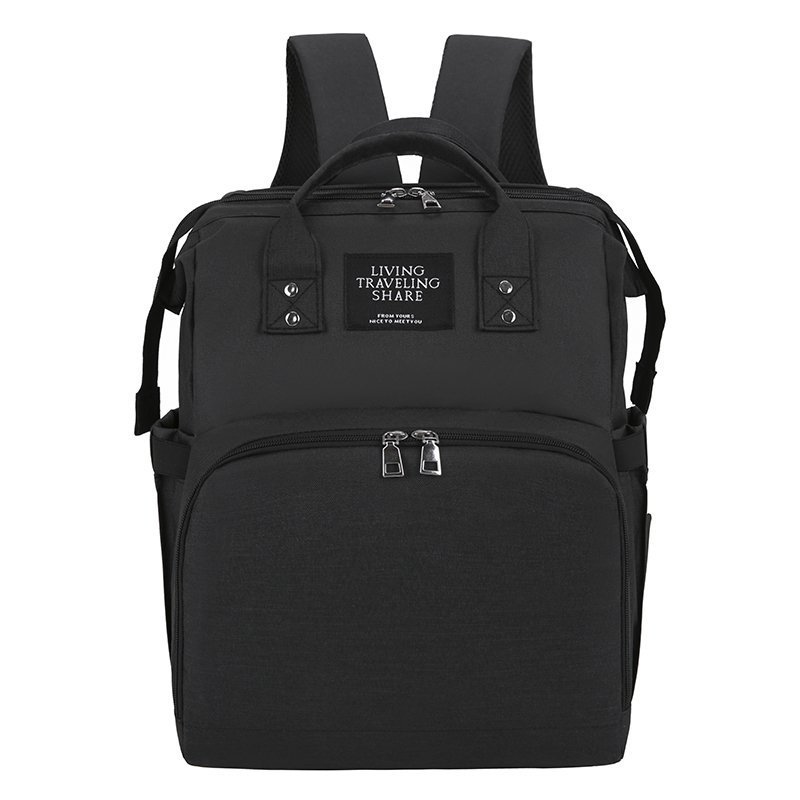 2020 New Portable Folding Crib Mummy Bag Outing Lightweight Large Capacity Leisure Double Shoulder Mother and Baby Backpack - Image 2