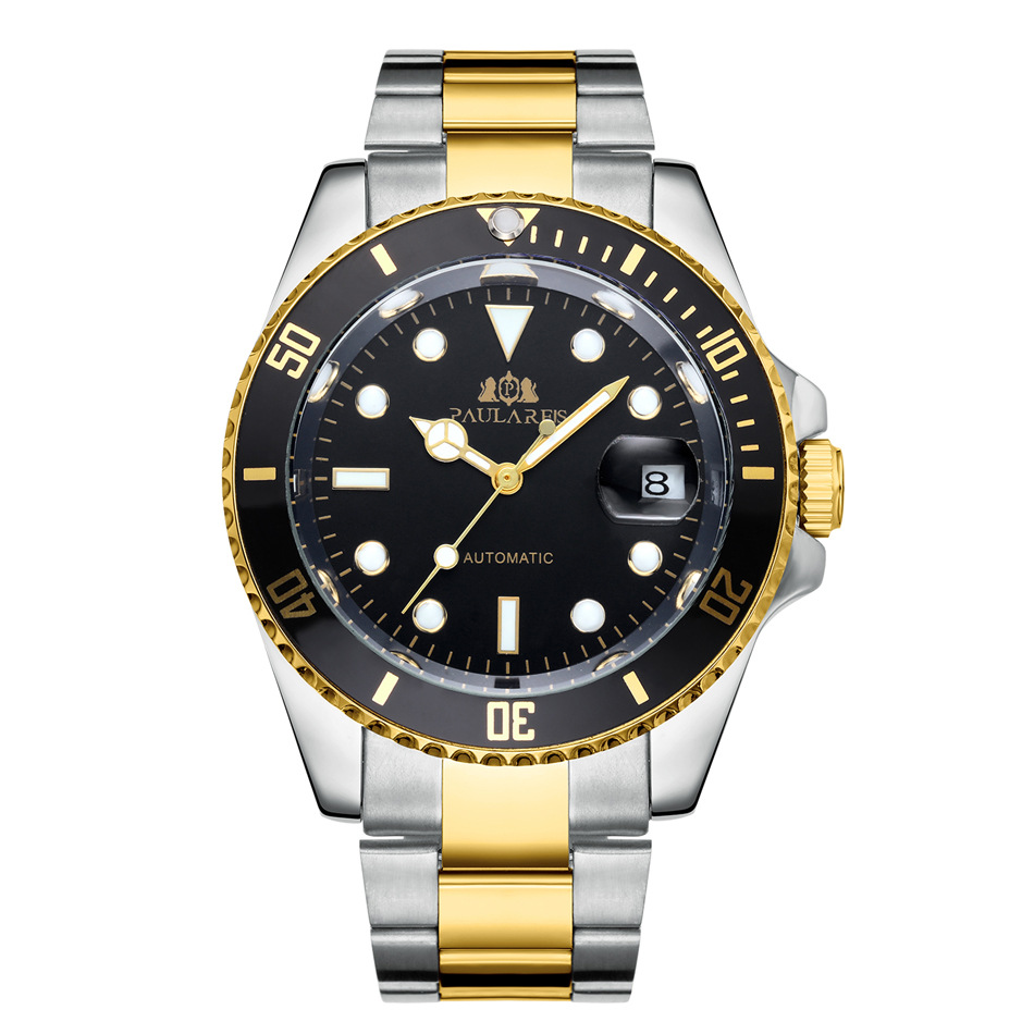 Automatic mechanical luminous solid steel strap Submariner men's watch - Image 7