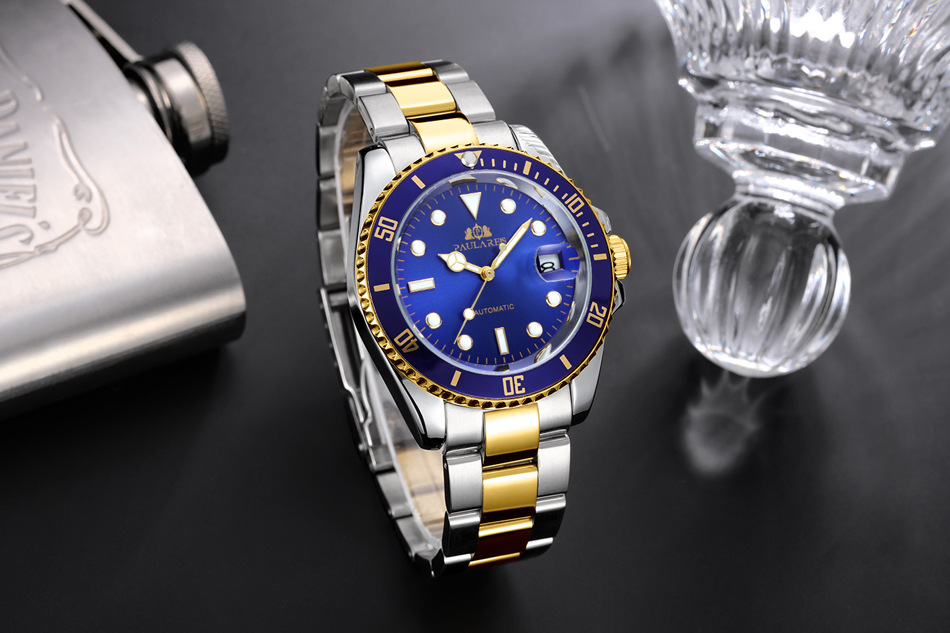 Automatic mechanical luminous solid steel strap Submariner men's watch - Image 2