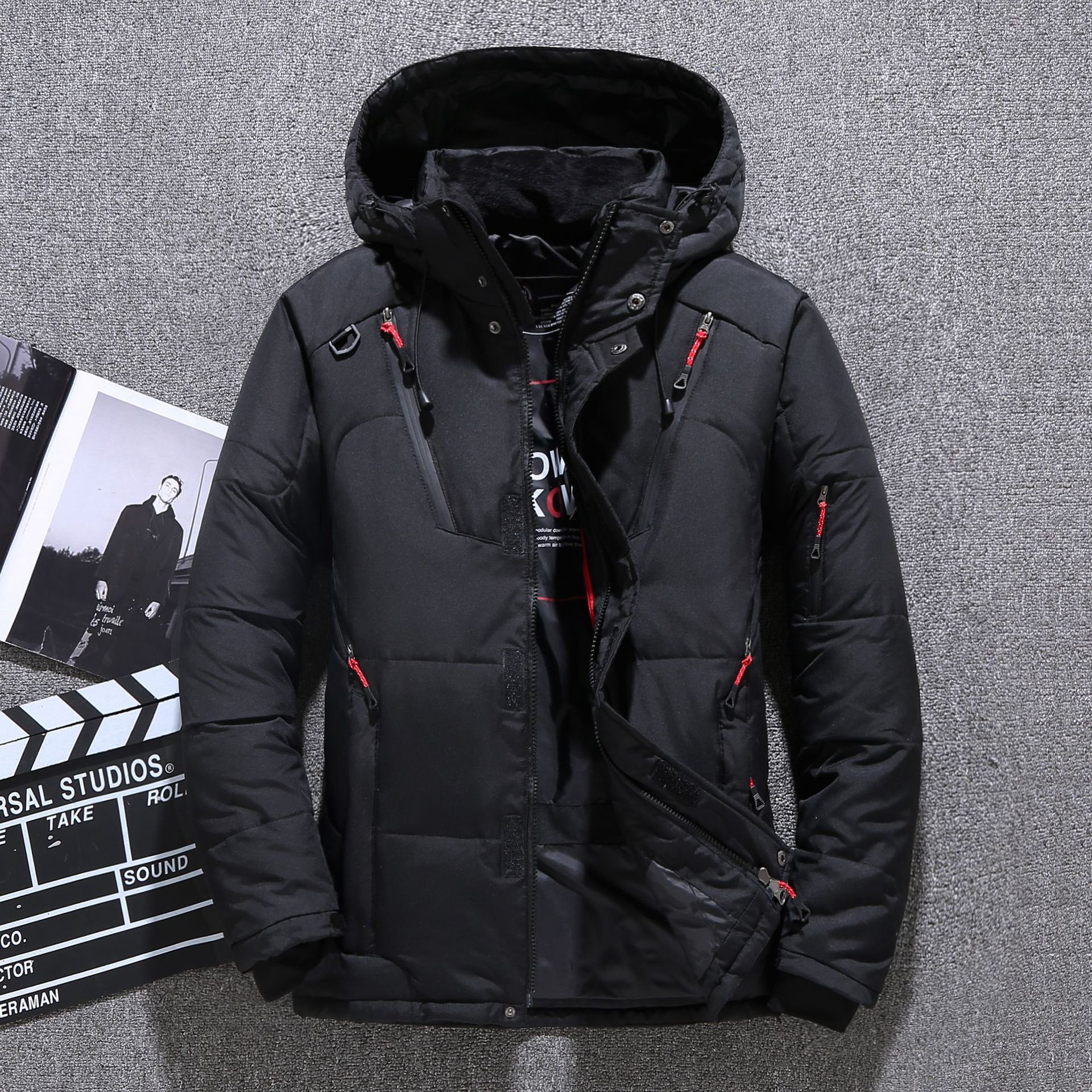 Cross-border Men's New Big Goose Down Jacket Men's Short Men's Winter Outdoor Thickened Winter Jacket Amazon - Image 7