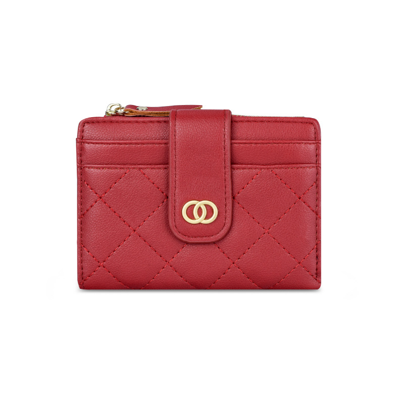 Tailian wallet ladies small Chanel style embroidery thread multi-card slot coin purse female cross-border wallet wallet Tailian - Image 5