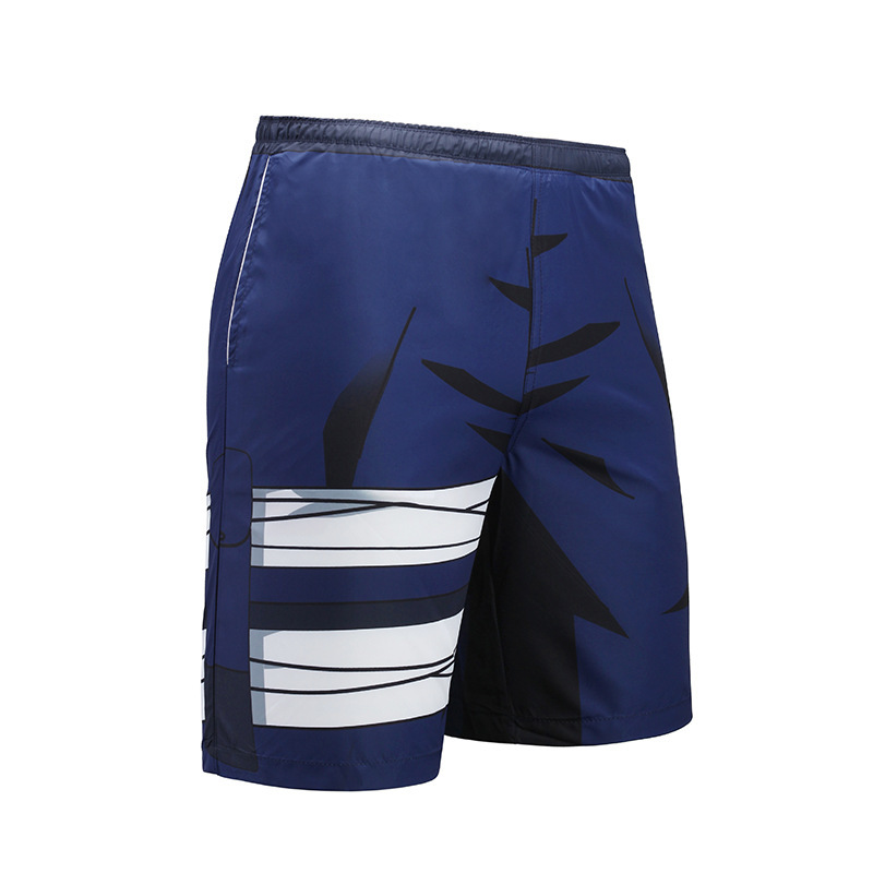 Japanese men's cartoon beach pants men's summer men's shorts five-point pants quick-drying Hokage print pants men's casual - Image 4