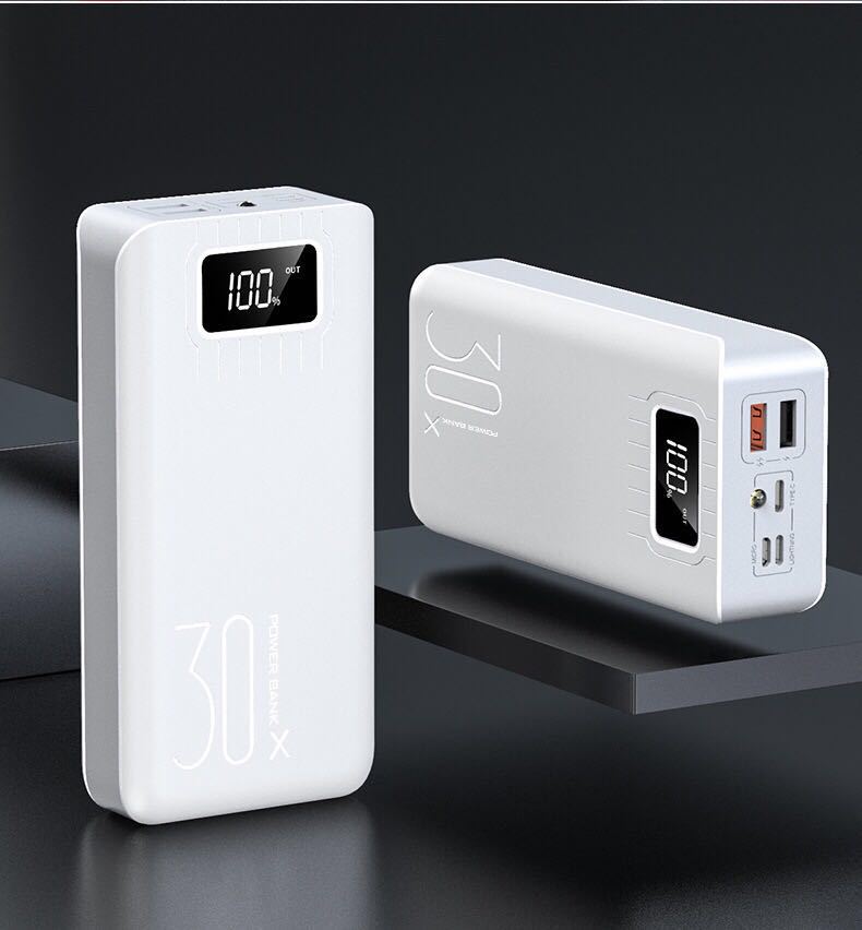 New digital display large capacity power bank 30000 mAh three input ports travel portable fast charging mobile power bank - Image 4