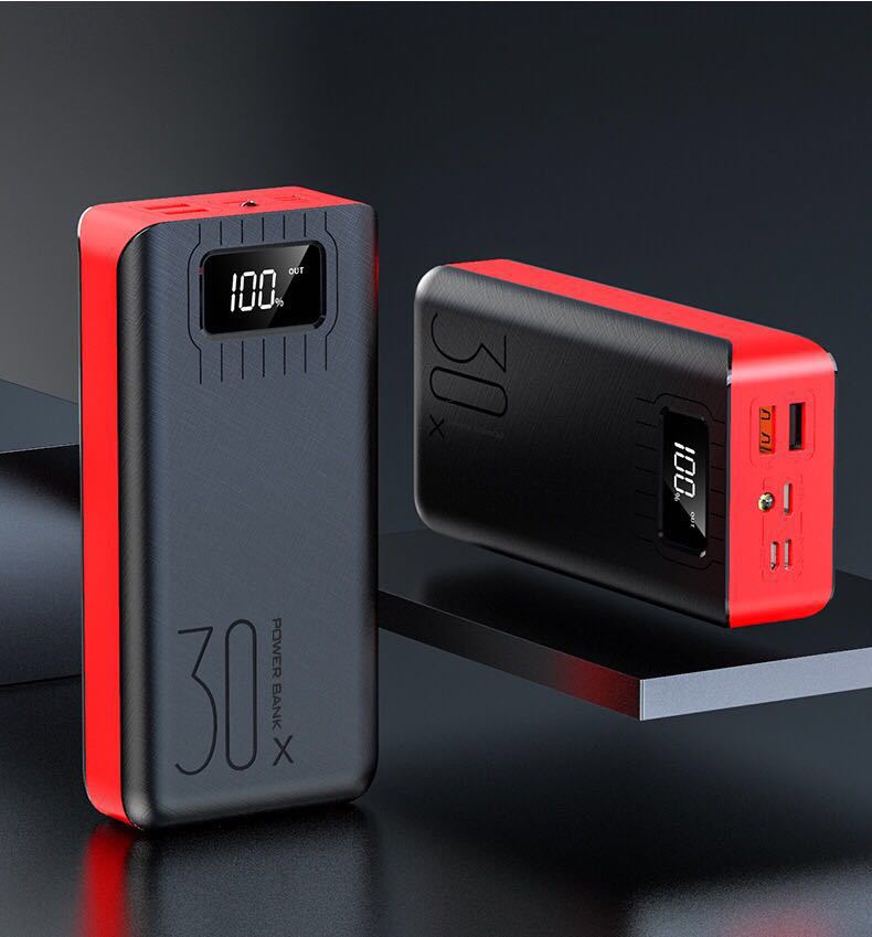 New digital display large capacity power bank 30000 mAh three input ports travel portable fast charging mobile power bank - Image 7