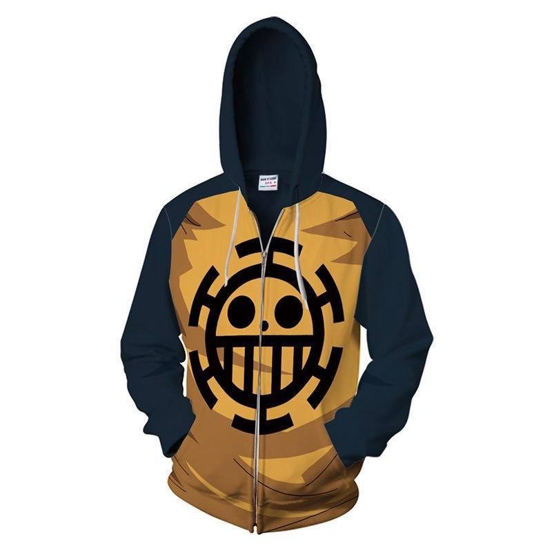 New foreign trade One Piece series 3D printed sweatshirt hooded cardigan jacket cosplay animation peripherals - Image 15