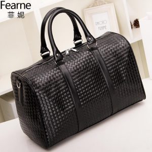 New woven mobile travel bag Large capacity men and women shoulder bag Travel bag black business travel bag