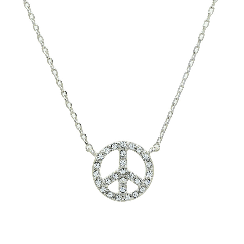 Korean style minimalist trendy diamond-encrusted and flat-label short necklace, niche design, light luxury choker for women. - Image 6