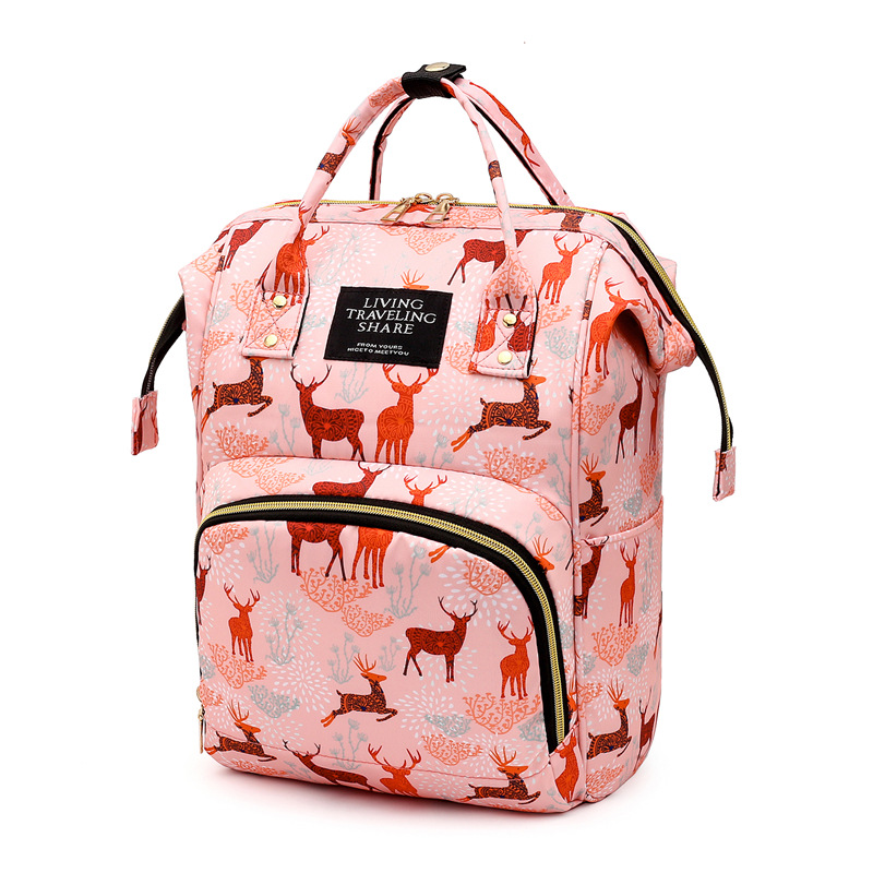 2020 Mommy Bag Ultralight Backpack Printed Pregnant Women Mother and Baby Multifunctional Large Capacity Mommy Bag for Outing - Image 2
