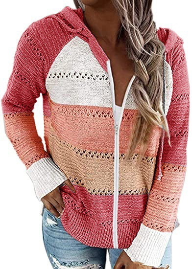 2020 cross-border foreign trade original order wish Amazon ebay autumn and winter new zipper hooded long-sleeved sweater - Image 14