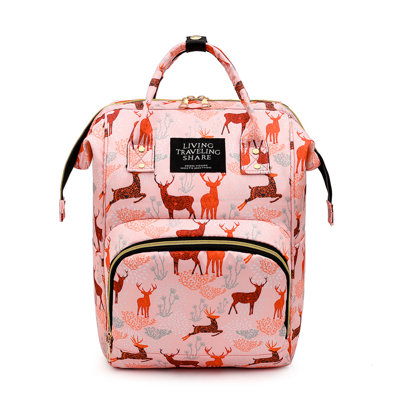 2020 Mommy Bag Ultralight Backpack Printed Pregnant Women Mother and Baby Multifunctional Large Capacity Mommy Bag for Outing - Image 10