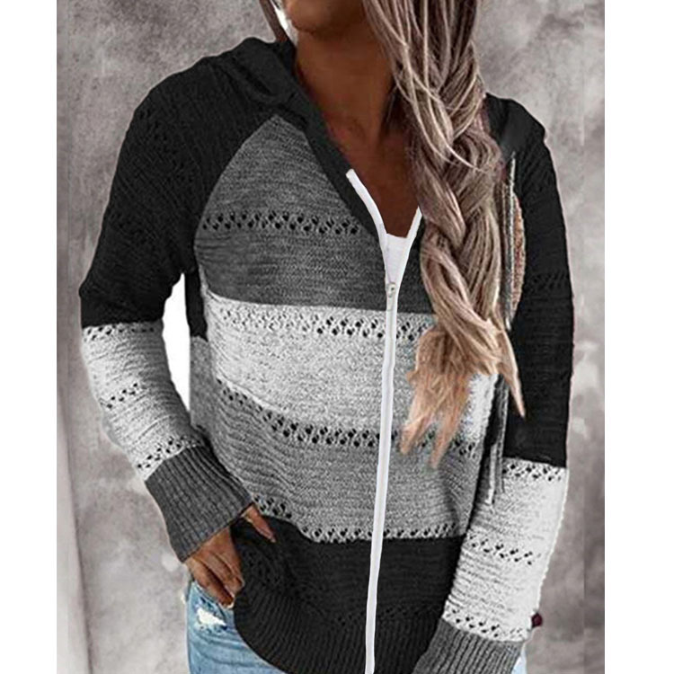 2020 cross-border foreign trade original order wish Amazon ebay autumn and winter new zipper hooded long-sleeved sweater - Image 26