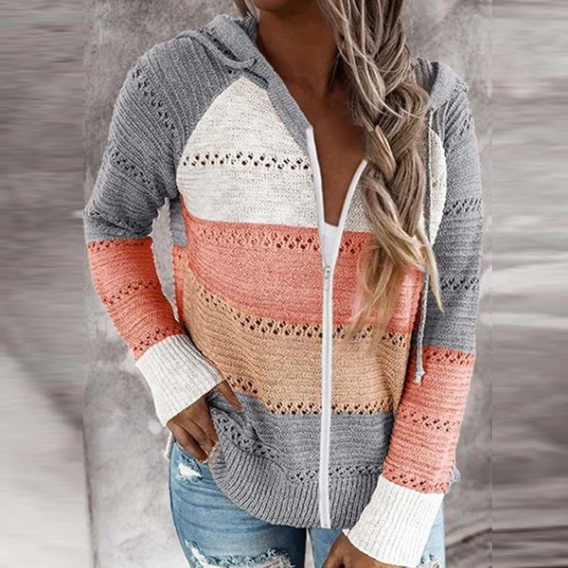 2020 cross-border foreign trade original order wish Amazon ebay autumn and winter new zipper hooded long-sleeved sweater - Image 34