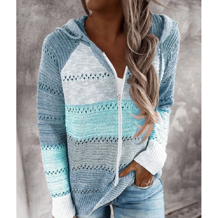 2020 cross-border foreign trade original order wish Amazon ebay autumn and winter new zipper hooded long-sleeved sweater - Image 8
