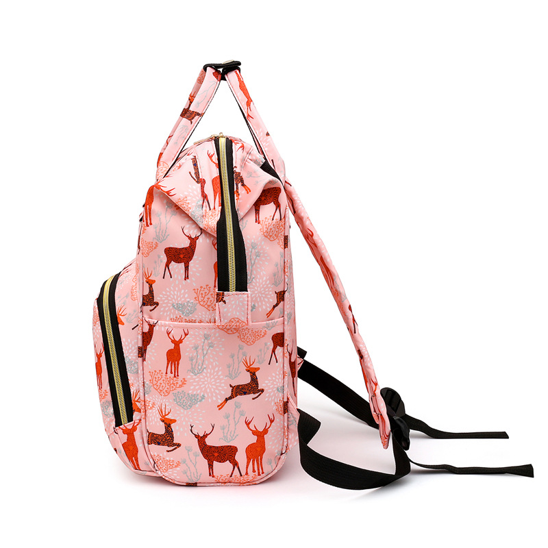2020 Mommy Bag Ultralight Backpack Printed Pregnant Women Mother and Baby Multifunctional Large Capacity Mommy Bag for Outing - Image 3