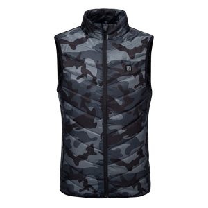 Cross-border nine-zone smart heating vest USB charging vest heating cotton vest winter men's heating clothing jacket