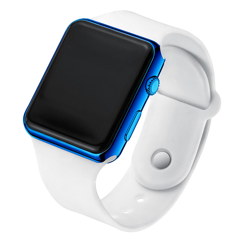 Fashion Versatile Square LED Digital Apple Watch Student Adult Waterproof Luminous Plating Sunglasses Electronic Watch - Image 8