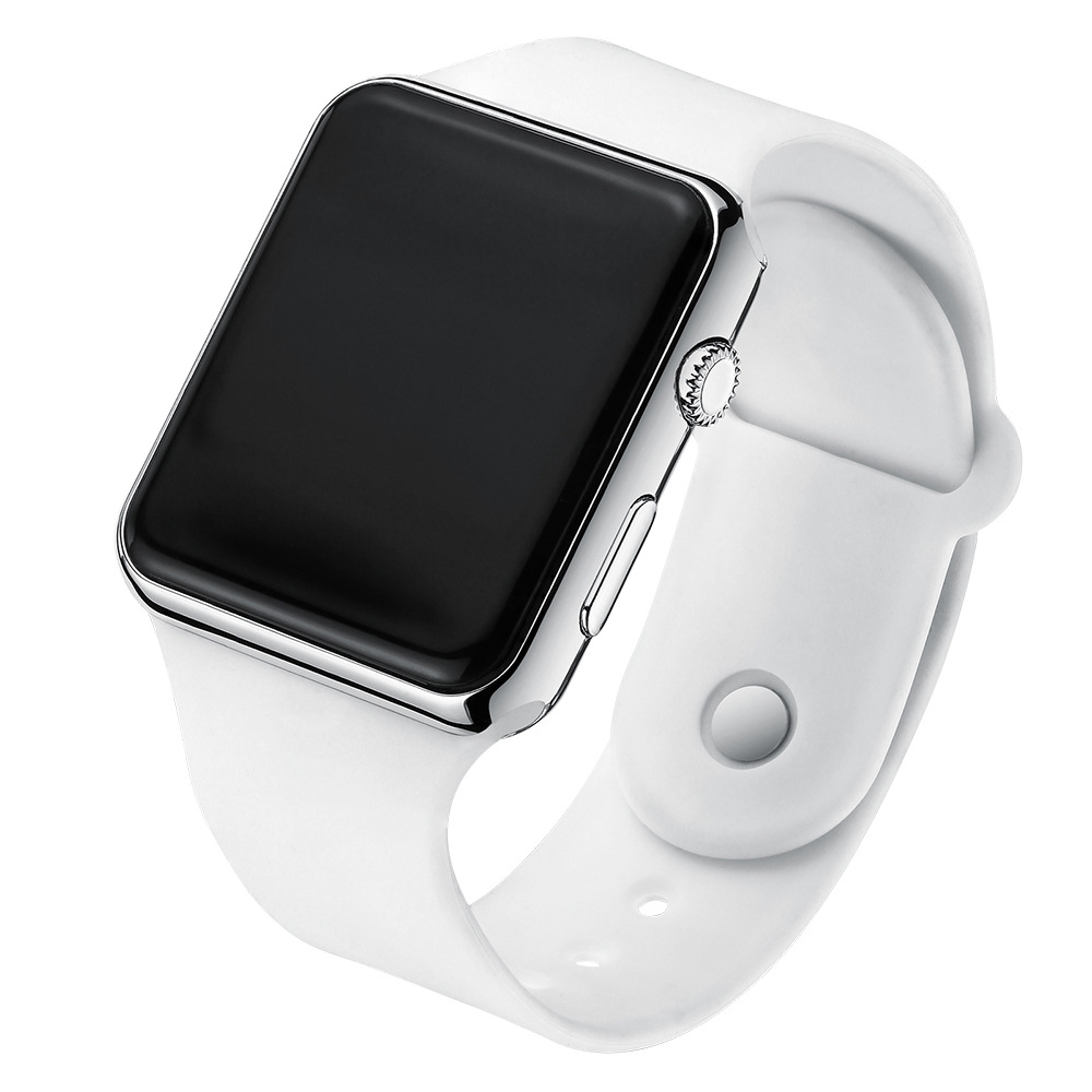 Fashion Versatile Square LED Digital Apple Watch Student Adult Waterproof Luminous Plating Sunglasses Electronic Watch - Image 6