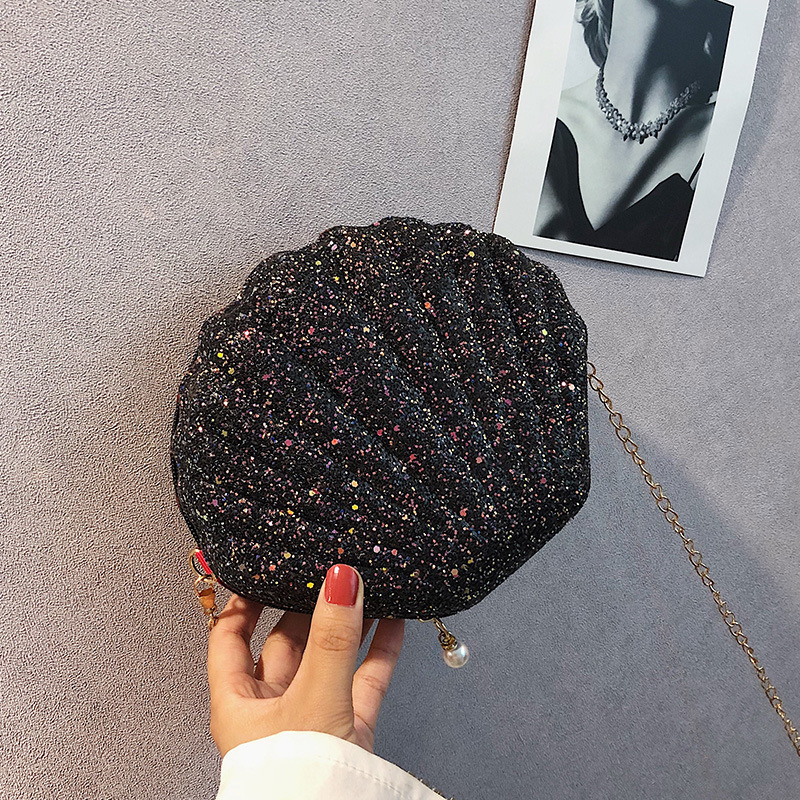 Spot the new glittering shell cross-body mini bag Korean version of the little fairy fashion all-match shoulder bag wholesale - Image 7