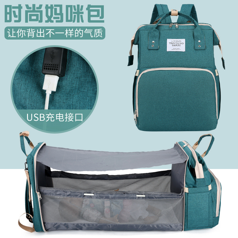 Upgraded version of mummy bag, multifunctional folding mummy bag, large capacity foldable crib bag, portable mummy backpack - Image 9
