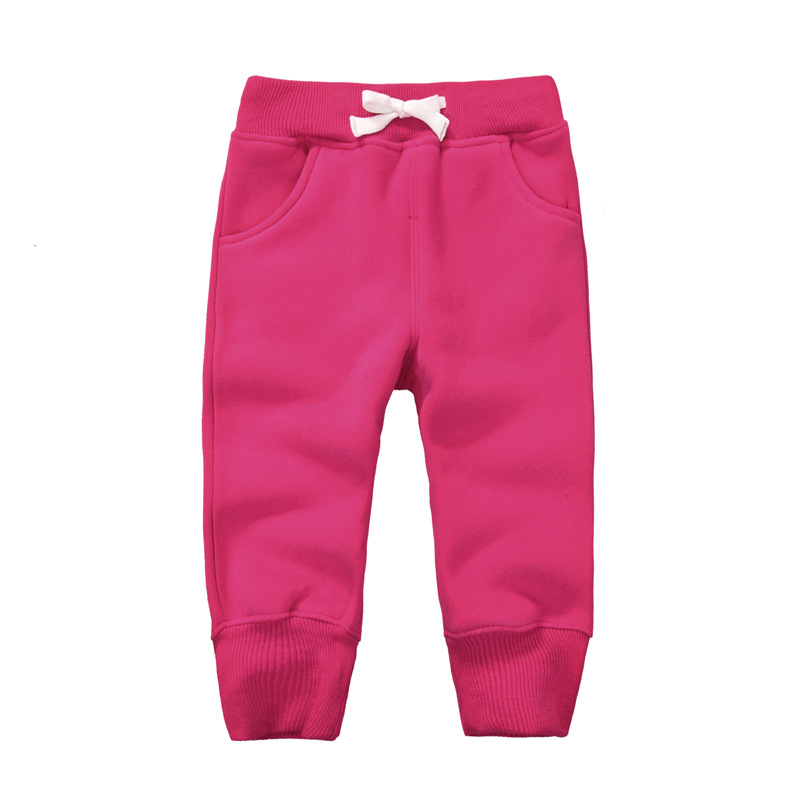momscare children's clothing boys and girls winter plus velvet pants children's cotton pants baby sports pants thickened warm pants - Image 17