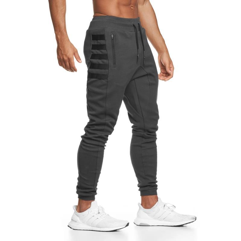 new muscle fitness brother trend outdoor sports running pants men's casual training trousers - Image 2