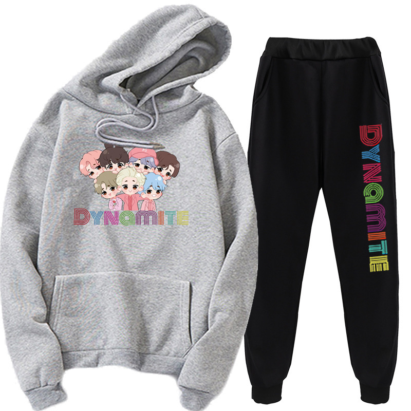 New kpop youth hoodie Korea Youth League new album Dynamite hoodie set - Image 8