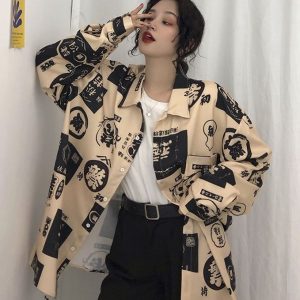 2020 Amazon AliExpress hot style printed long-sleeved shirt