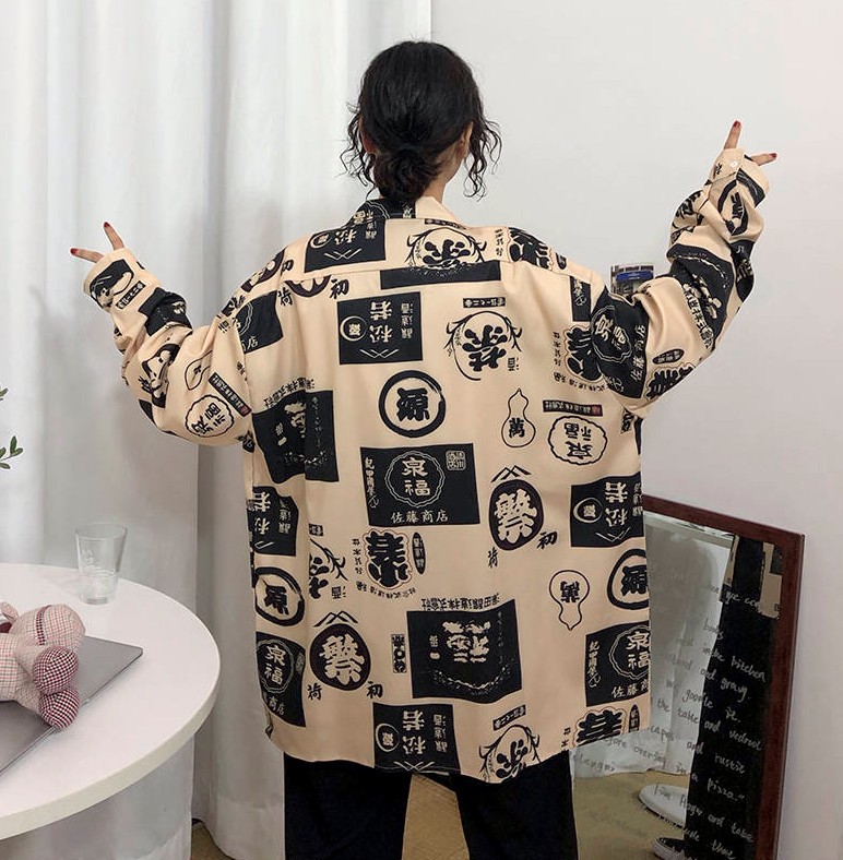 2020 Amazon AliExpress hot style printed long-sleeved shirt - Image 4