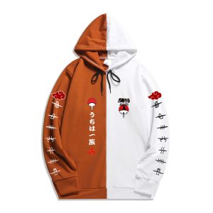 European and American fashion brand Naruto thin Naruto Xiao organization sweater loose men and women stitching hooded jacket wholesale