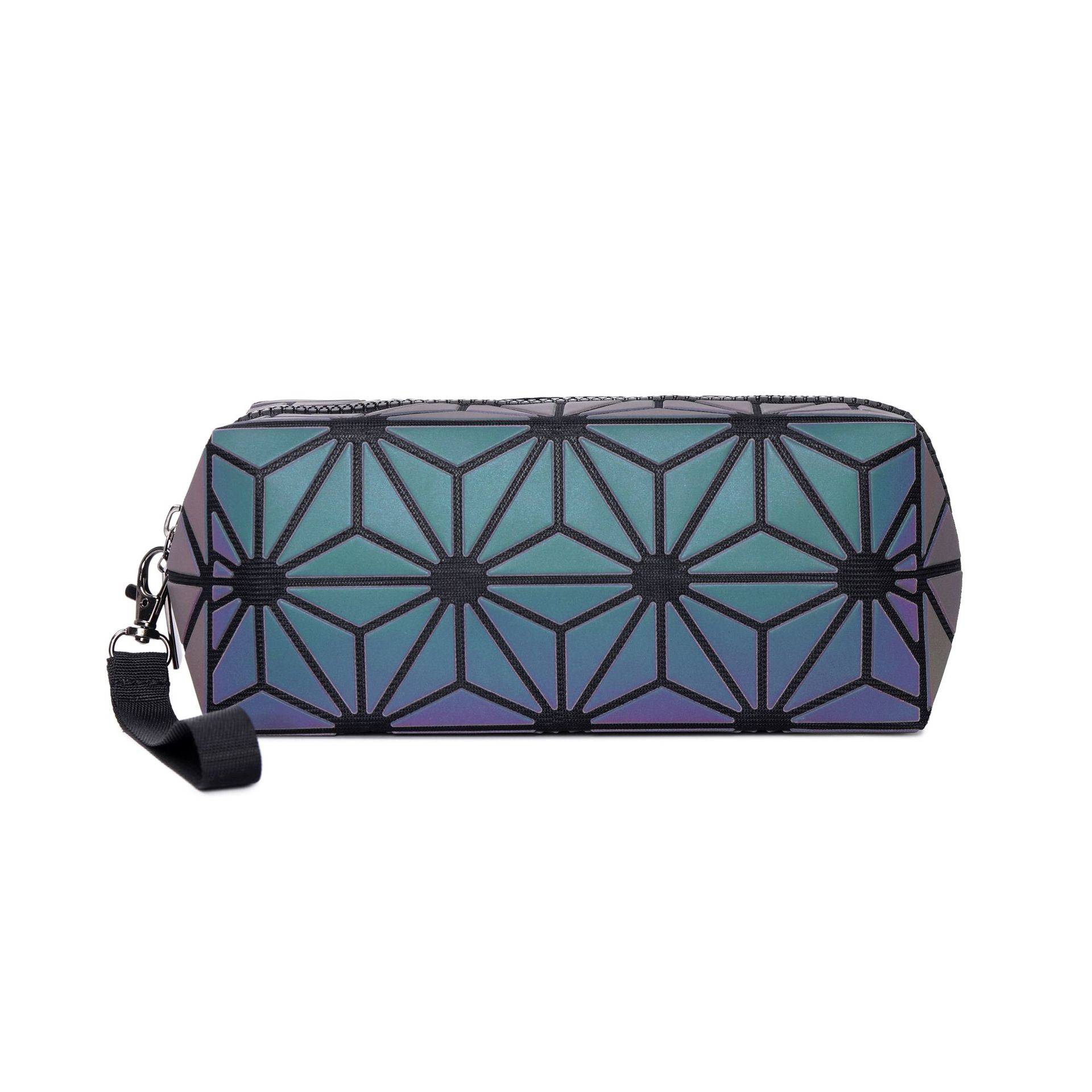 New net celebrity pvc cosmetic bag large capacity rhomboid ladies storage bag custom cosmetic bag pencil case portable small - Image 17