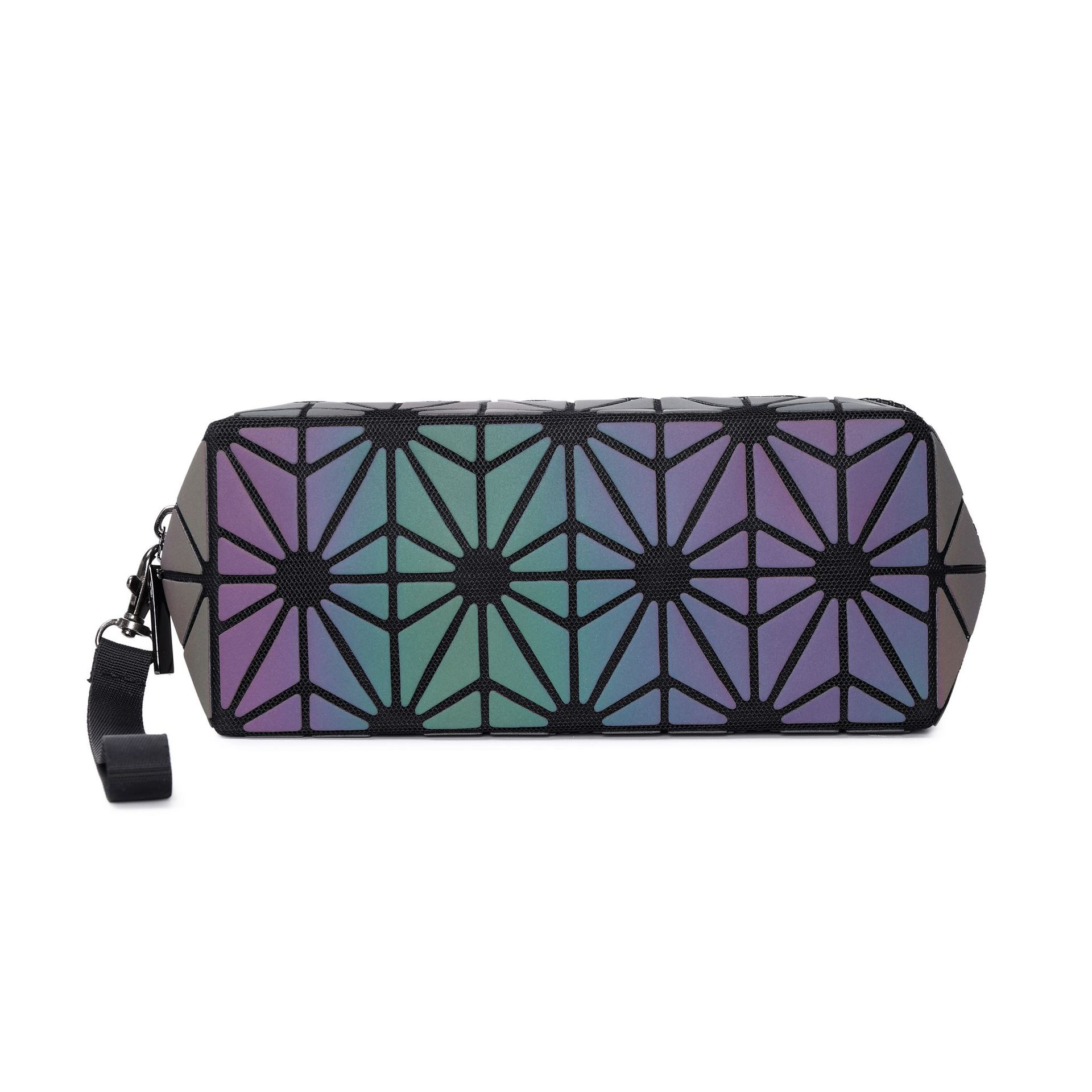 New net celebrity pvc cosmetic bag large capacity rhomboid ladies storage bag custom cosmetic bag pencil case portable small - Image 11