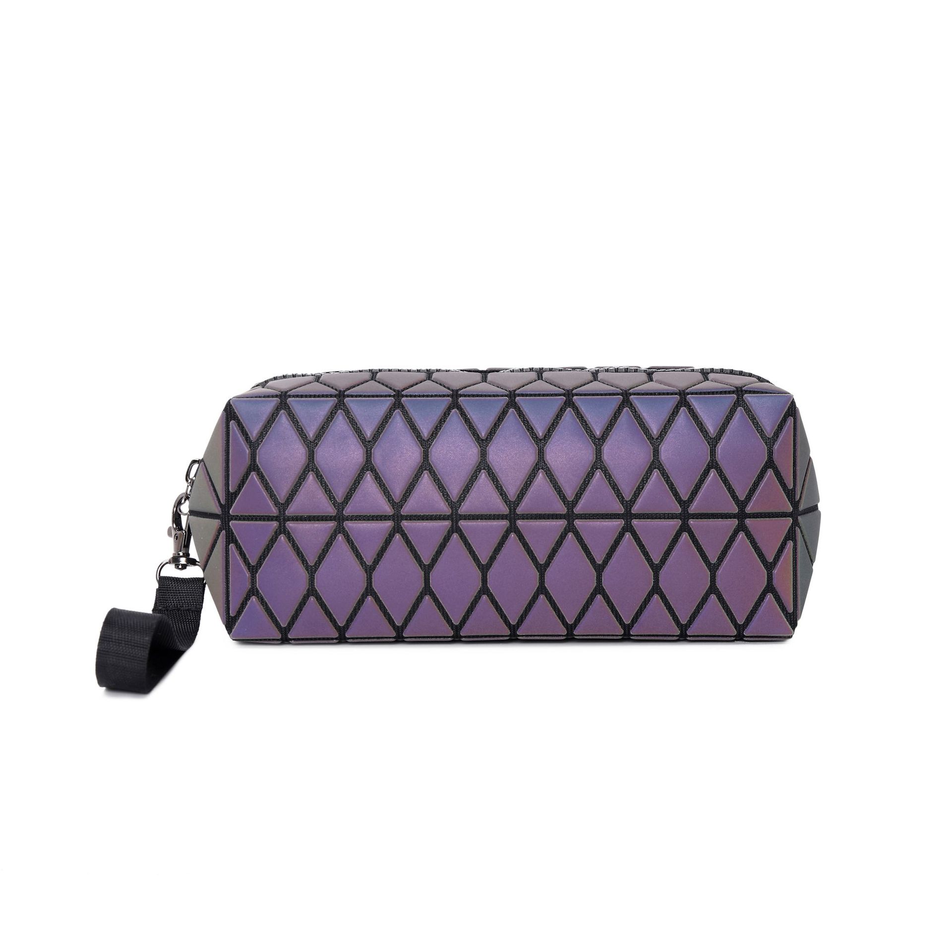 New net celebrity pvc cosmetic bag large capacity rhomboid ladies storage bag custom cosmetic bag pencil case portable small - Image 18