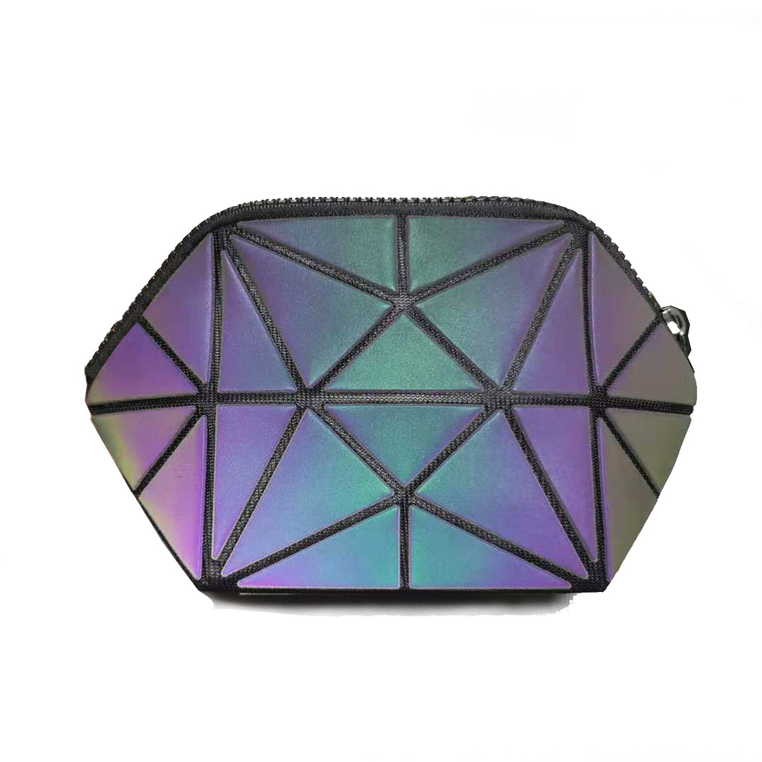 New net celebrity pvc cosmetic bag large capacity rhomboid ladies storage bag custom cosmetic bag pencil case portable small - Image 14