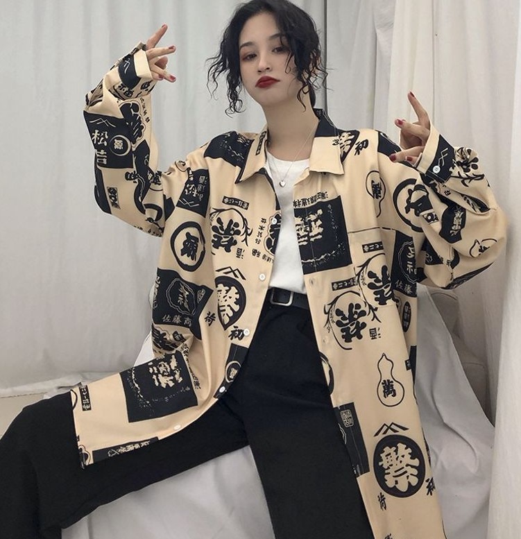 2020 Amazon AliExpress hot style printed long-sleeved shirt - Image 3