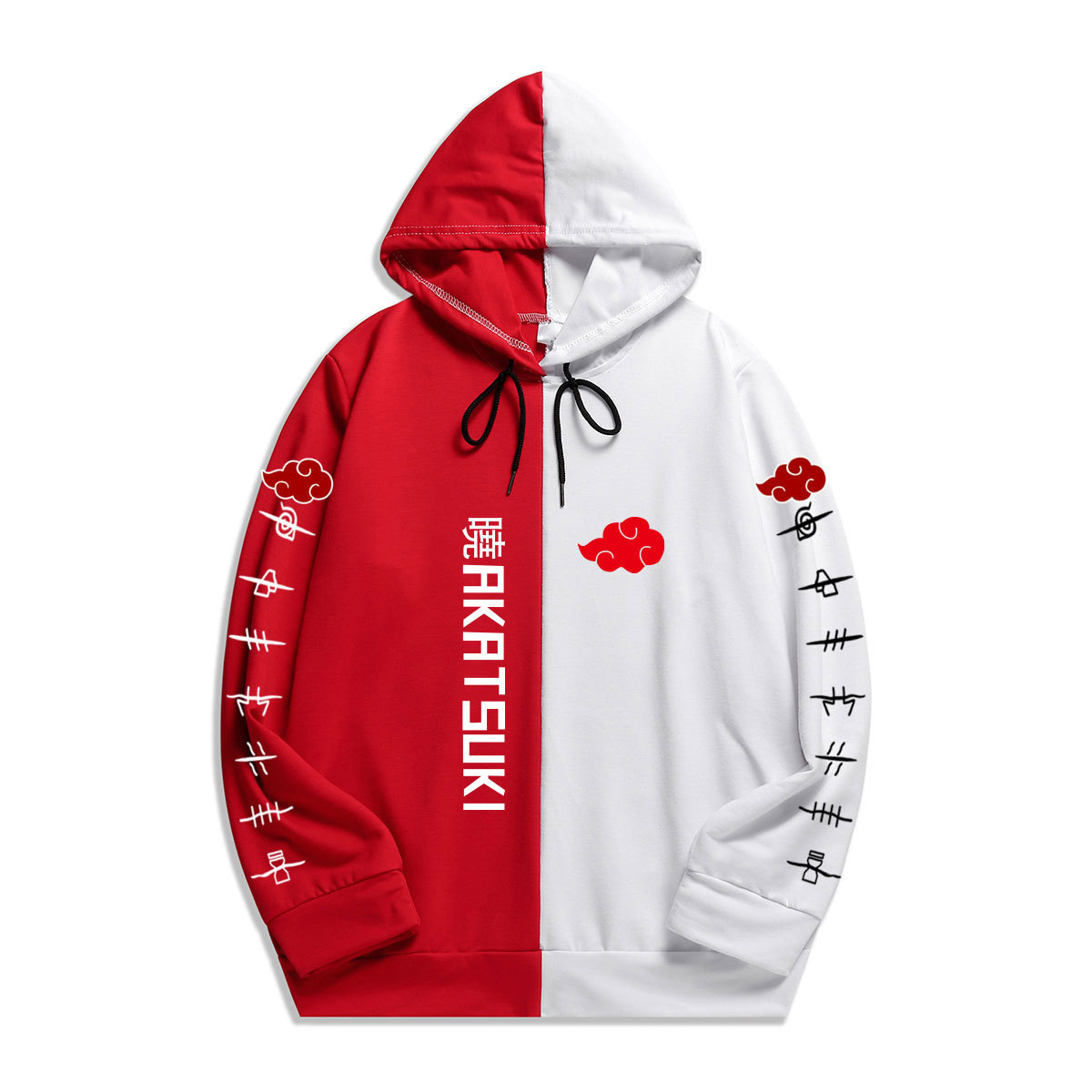 Cross-border spring and autumn tide brand Naruto thin section Naruto Xiao organization sweater loose men's and women's splicing hooded jacket - Image 2