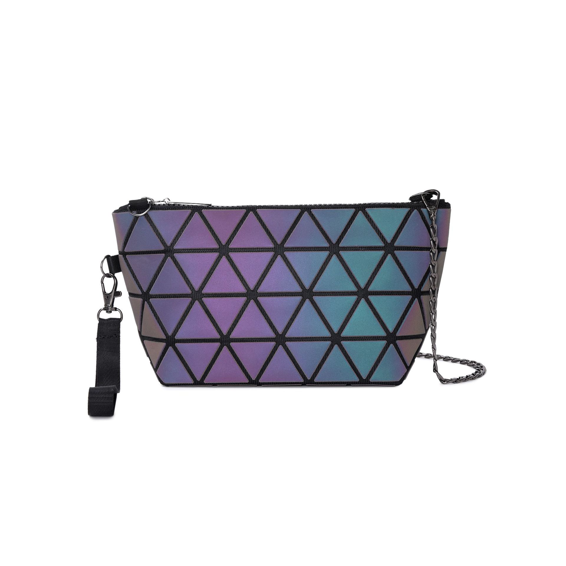 New net celebrity pvc cosmetic bag large capacity rhomboid ladies storage bag custom cosmetic bag pencil case portable small - Image 5