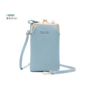 2021 new Japanese and Korean messenger mobile phone bag fashion hardware bag multi-function adjustable shoulder strap single shoulder lady wallet